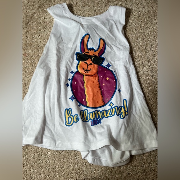 Bella Canvas Tops - “Be Llamazing” Cropped Graphic Muscle Tank